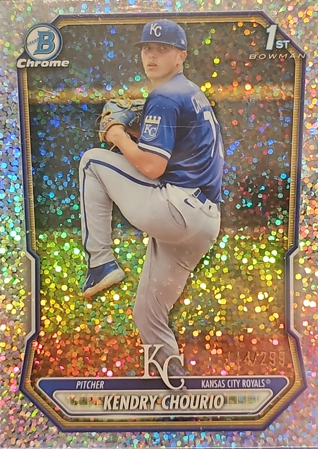 2026 Bowman Chrome Prospects#BCP-7 Kendry Chourio Speckle Refractor