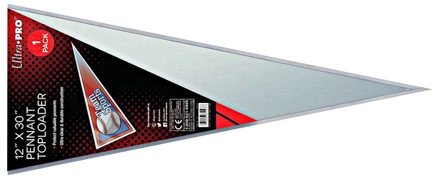 1 Ultra Pro Pennant Toploader New 12″x30″ Rigid Plastic Protective Sleeve Sports