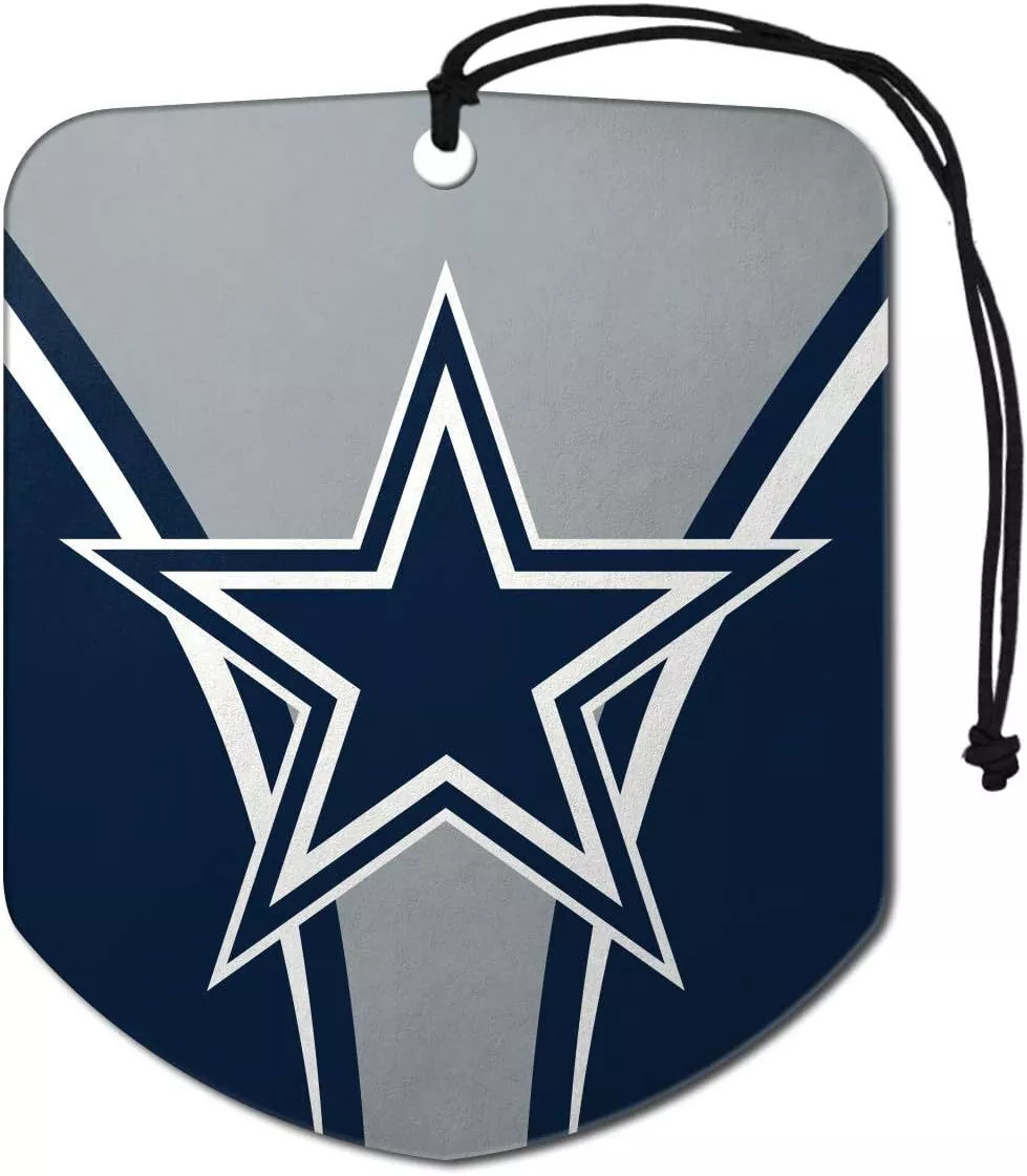 NFL Dallas Cowboys Car/Home Hanging Air Freshener in Fresh Scent, 2 Pack