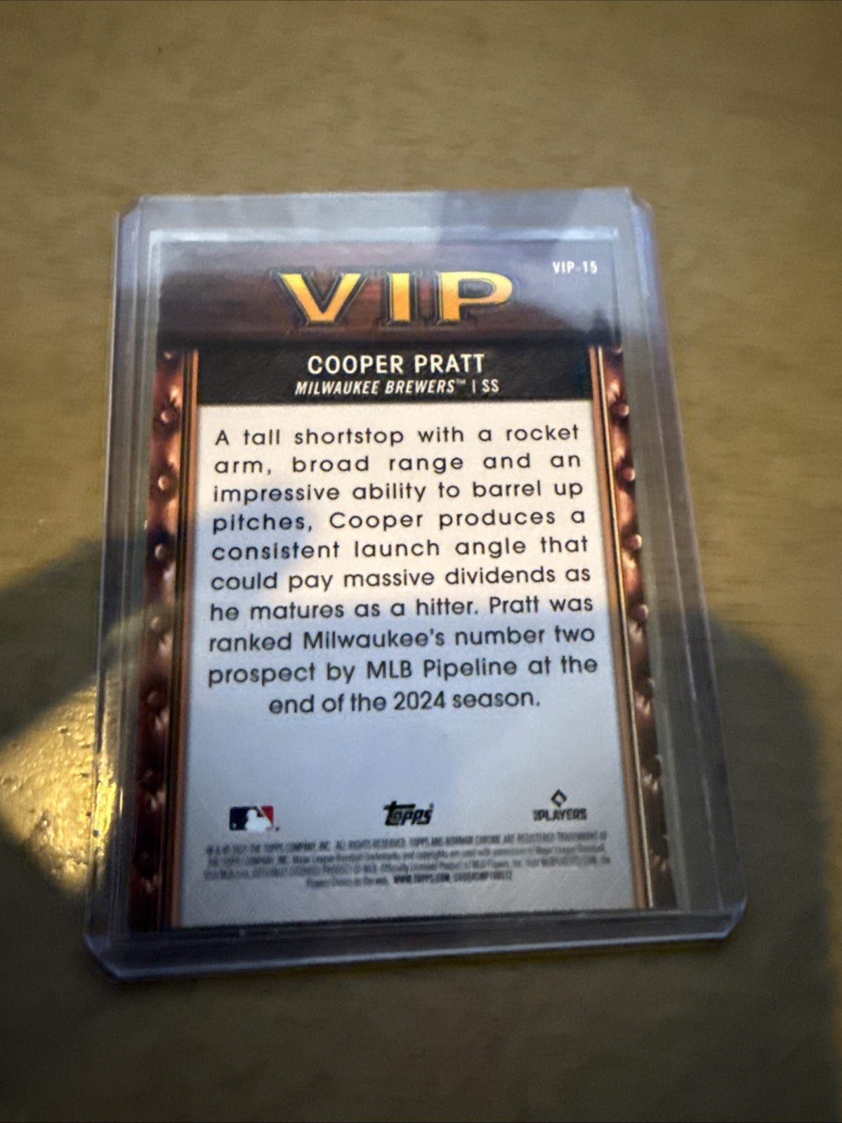 Cooper Pratt 2025 Bowman Chrome VIP-15