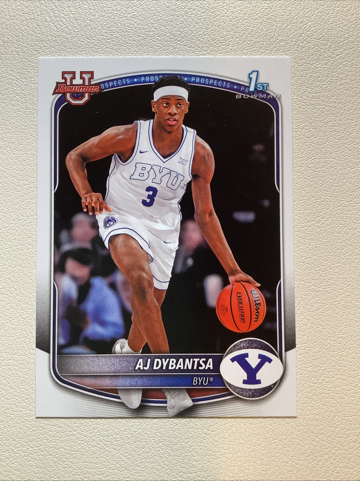 AJ Dybantsa 1st Bowman: 2025-26 Bowman Basketball -Base -BYU #BPP-1 Rookie RC