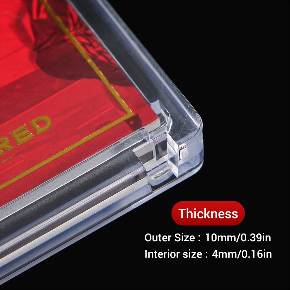 187mm Horizontal Booklet 175PT One Touch Magnetic Trading Card Holder Protector