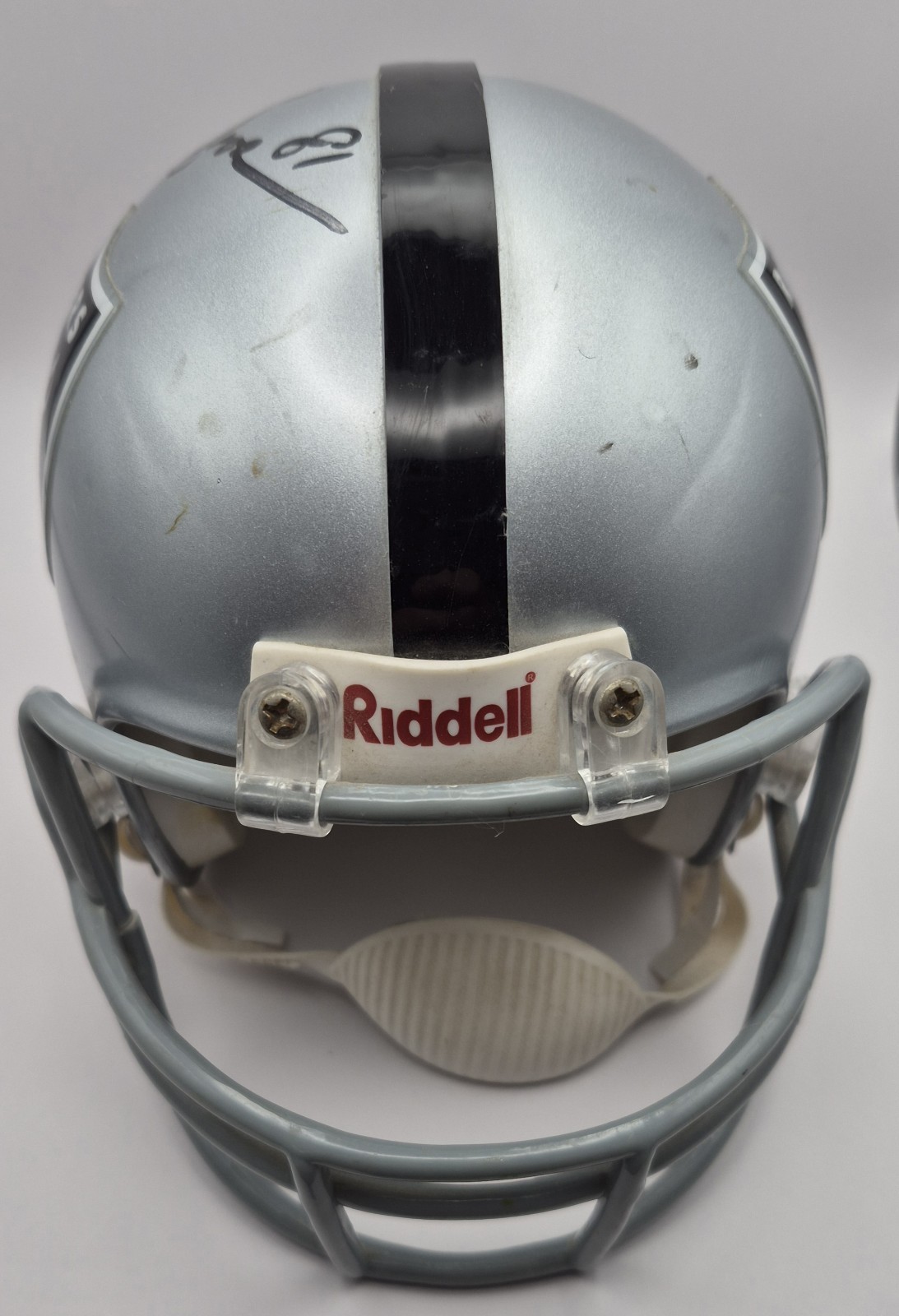 Oakland Raiders Tim Brown Signed Mini Helmet Riddell Autograghed