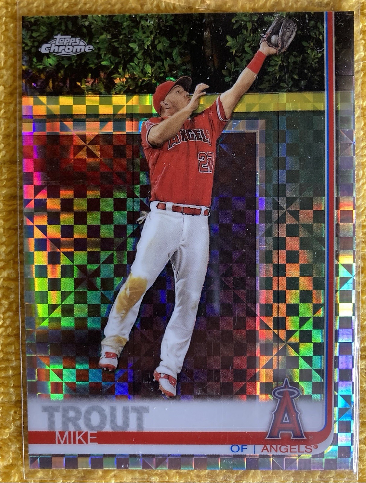 MIKE TROUT 2017 thru 2025 Topps Chrome Nine(9) Card X-FRACTOR Lot