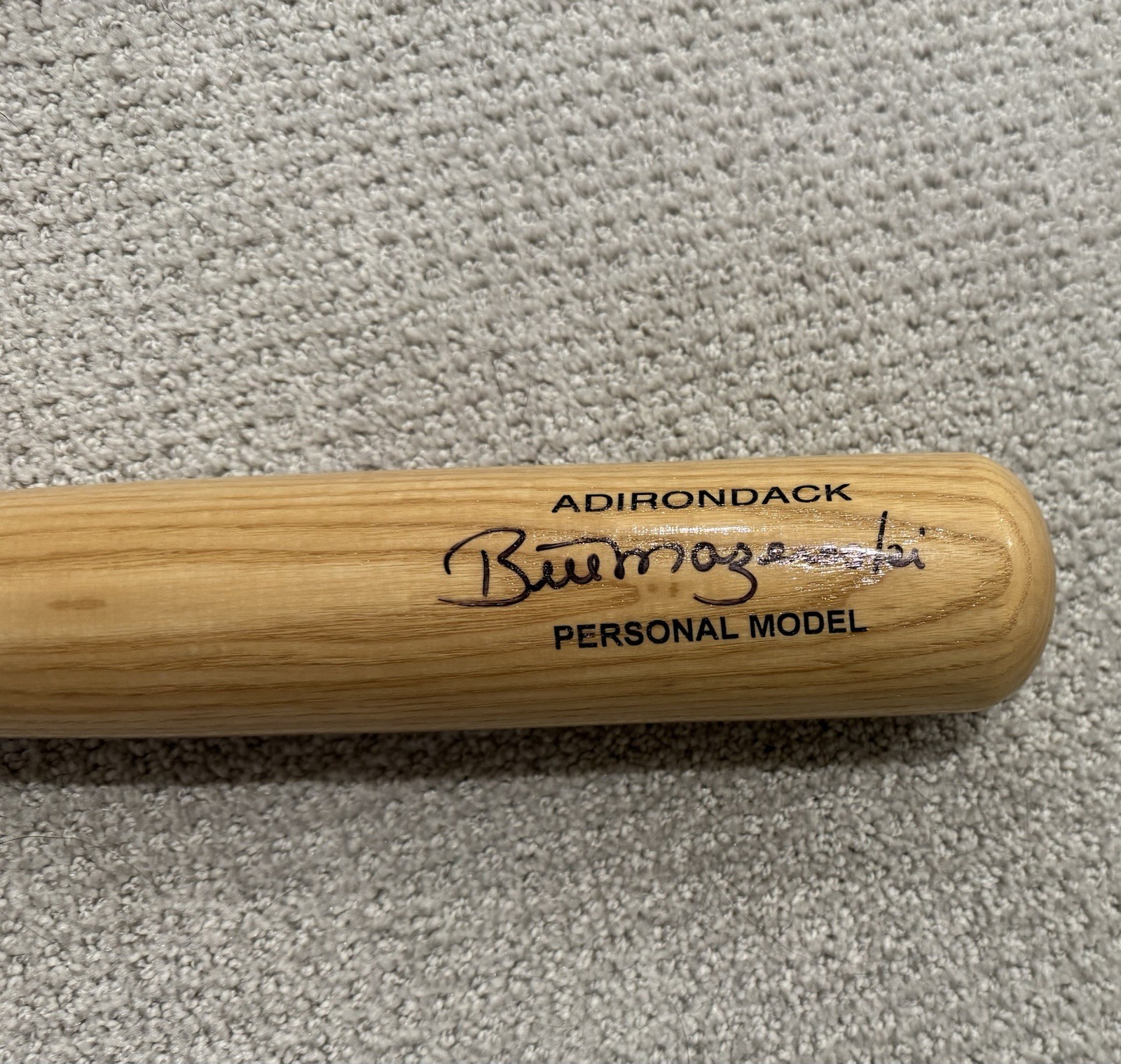 Bill Mazeroski Signed Adirondack Personal Model Bat – Pittsburgh Pirates HOF
