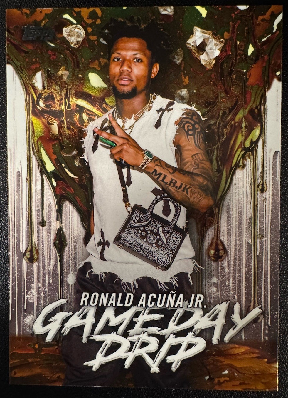 2026 Topps Celebration Ronald Acuna Jr. Gameday Drip Insert #GD-6 Braves