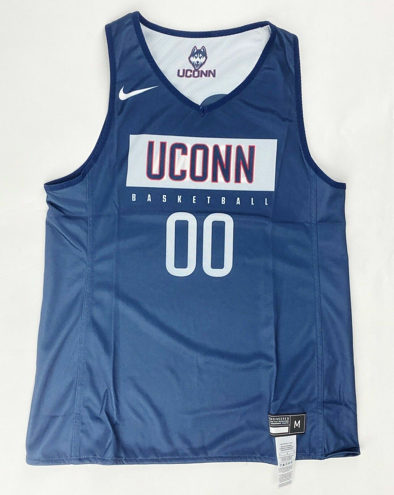 Nike UConn Huskies Basketball Reversible Jersey Women’s M Navy Blue AV2254-419