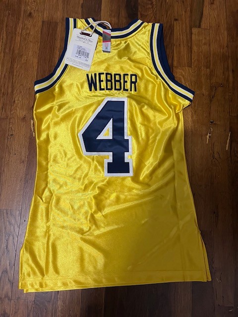 Chris Webber Michigan Mitchell and Ness 1991/92 Authentic Throwback Jersey S NEW