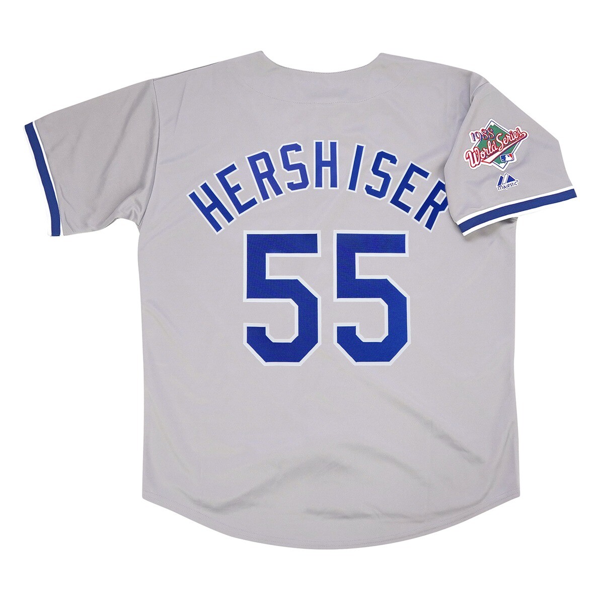 Orel Hershiser Los Angeles Dodgers 1988 World Series Grey Road Jersey Men’s