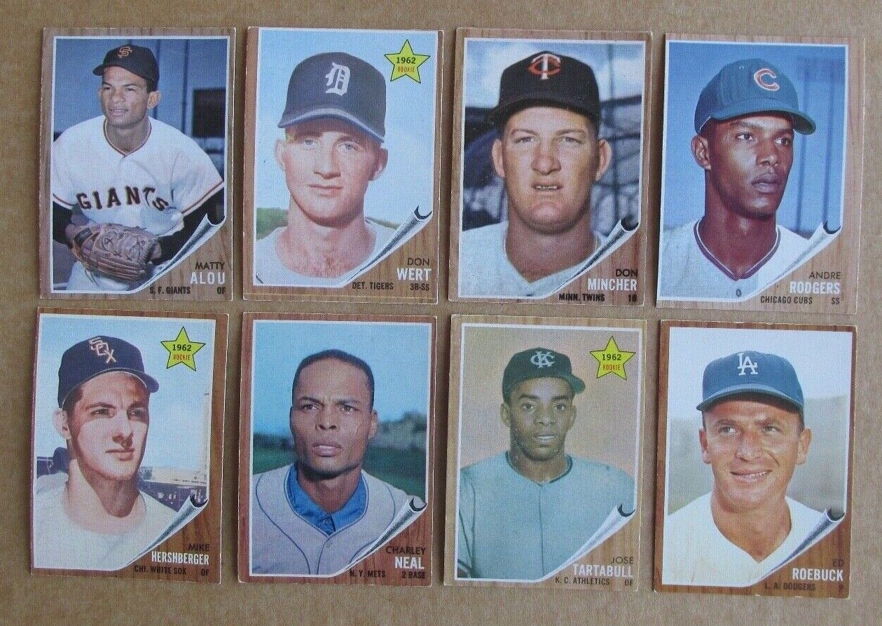 1962 TOPPS BASEBALL CARD SINGLES #238-589 COMPLETE YOUR SET U-PICK UPDATED 1/21