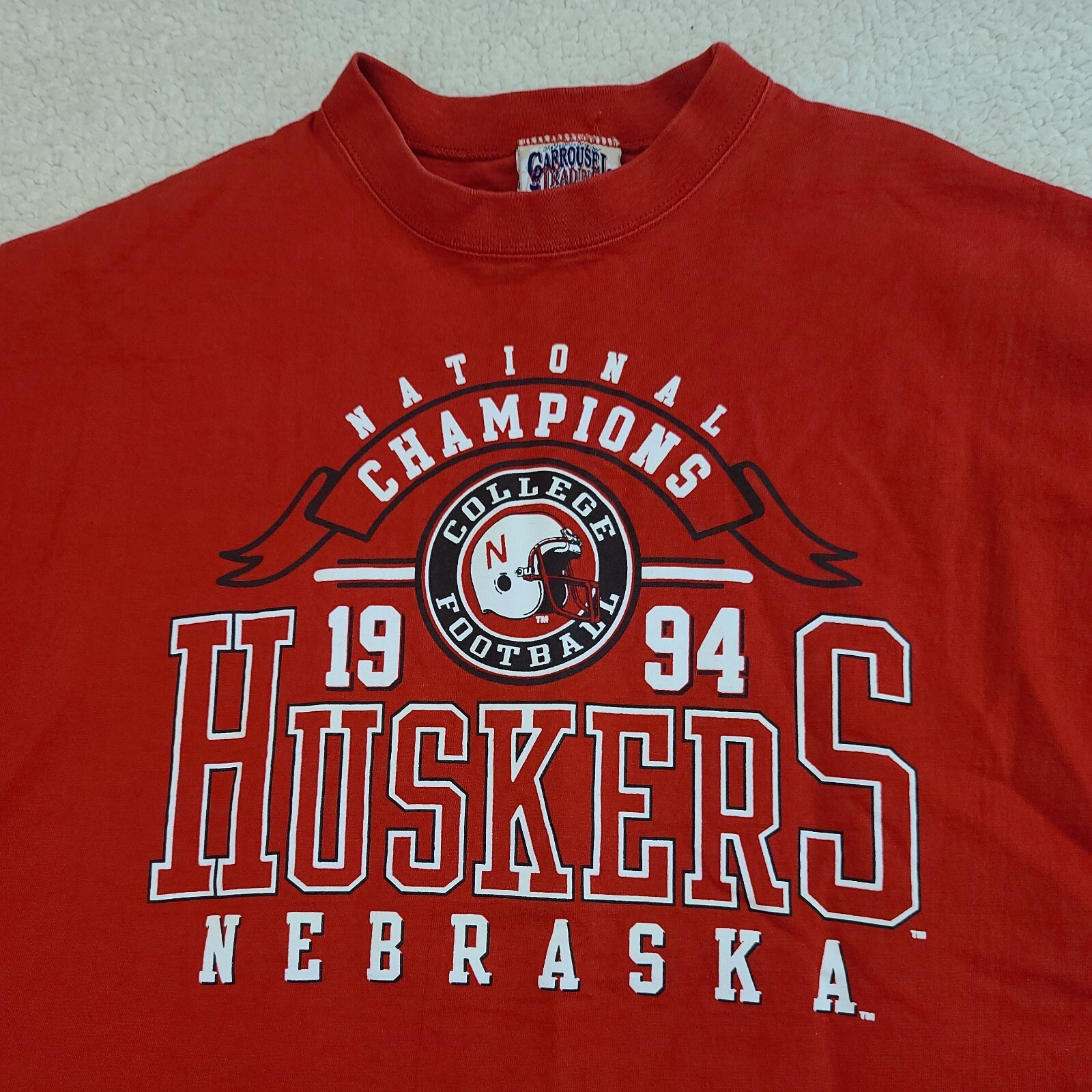 Nebraska Huskers Shirt Mens 2XL Red Football Championship 1994 Carousel Trading