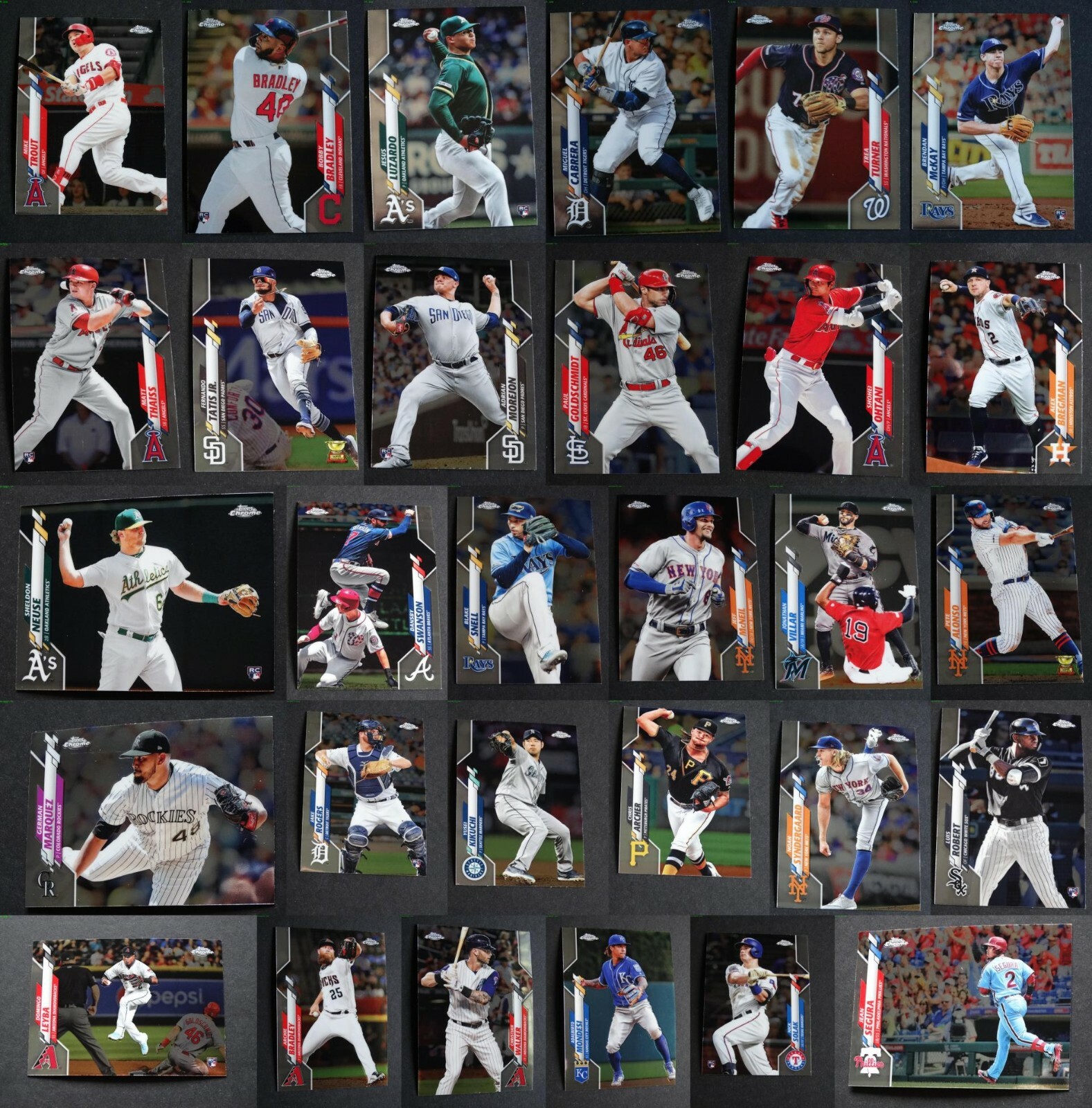 2020 Topps Chrome Baseball Cards Complete Your Set U You Pick From List 1-200