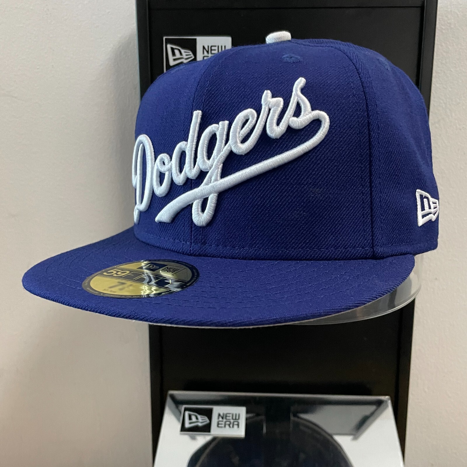 MLB – Los Angeles Dodgers Script Logo 59FIFTY Fitted New Era Cap – Royal Blue