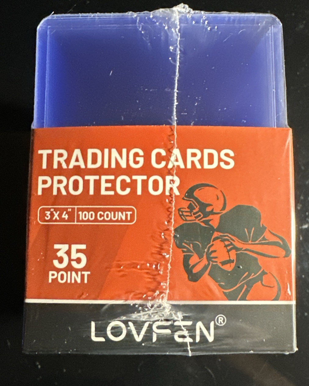 Lovfen 200ct 35pt Standard Trading Card Top-loaders + Sleeves