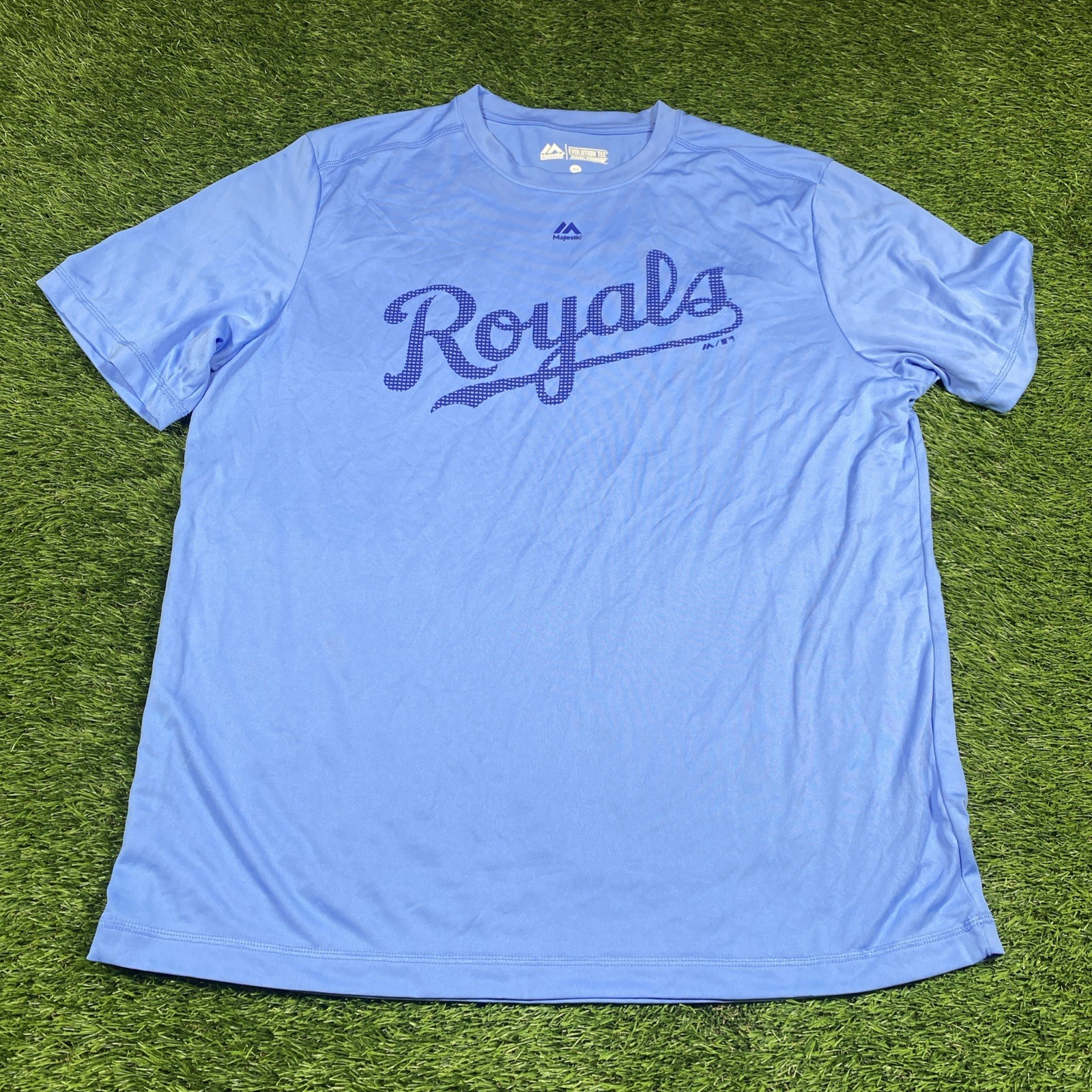 Kansas City Royals Majestic Cool Base Shirt Mens XL Evolution Tee MLB NWOT