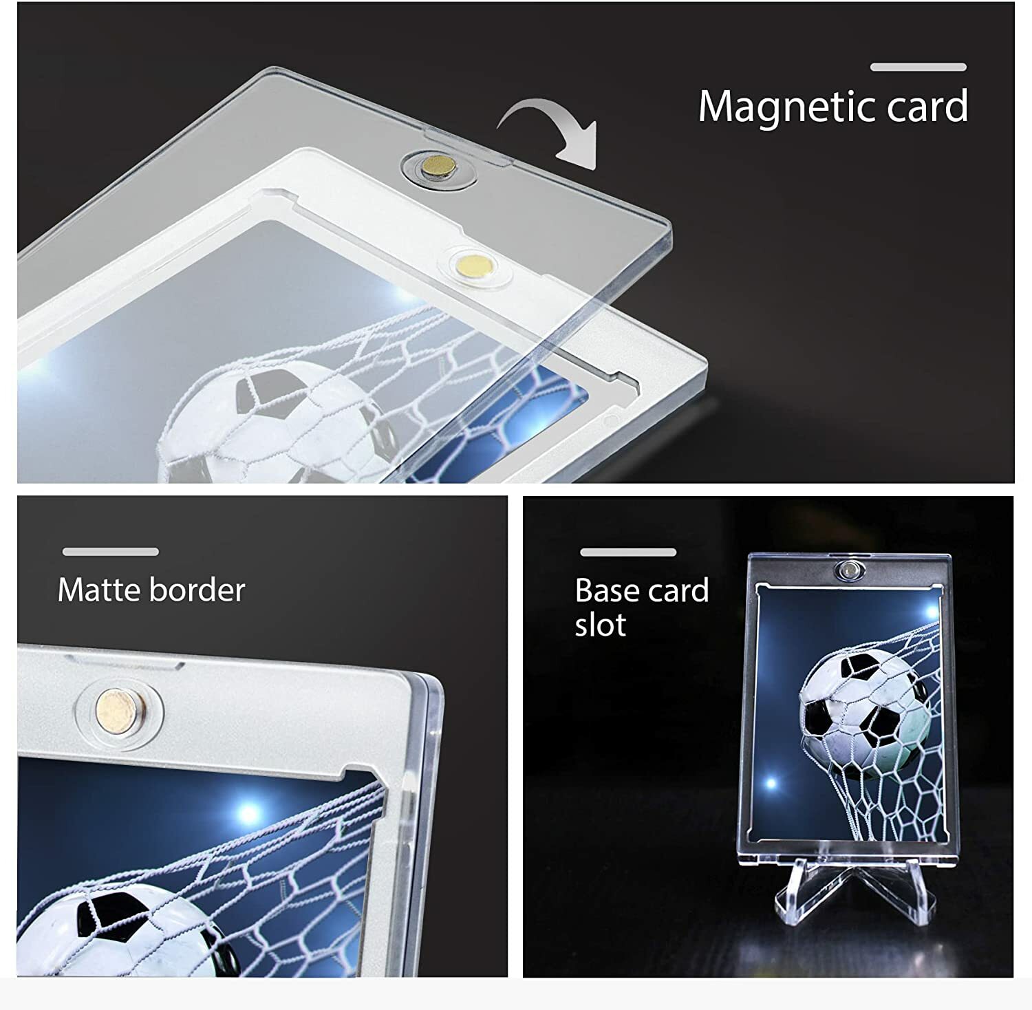 Magnetic Card Holder One Touch 35pt PREMIUM UV protection (Pack of 1,5,10,20,50)