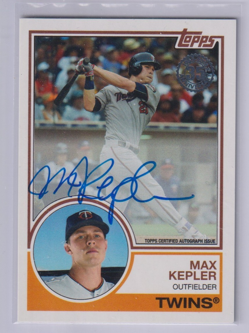 2018 Topps #83A-MK Max Kepler 35TH Anniversary – On Card Auto