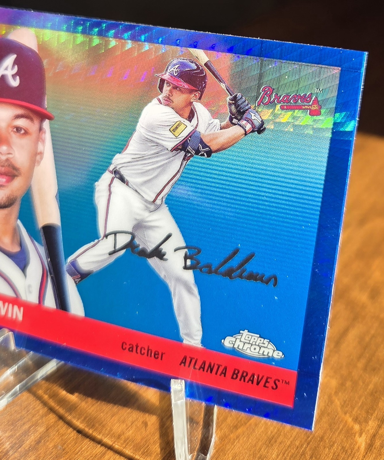 2025 Topps Chrome Platinum Drake Baldwin #265 Blue Prism Refractor RC Braves🔥🐸