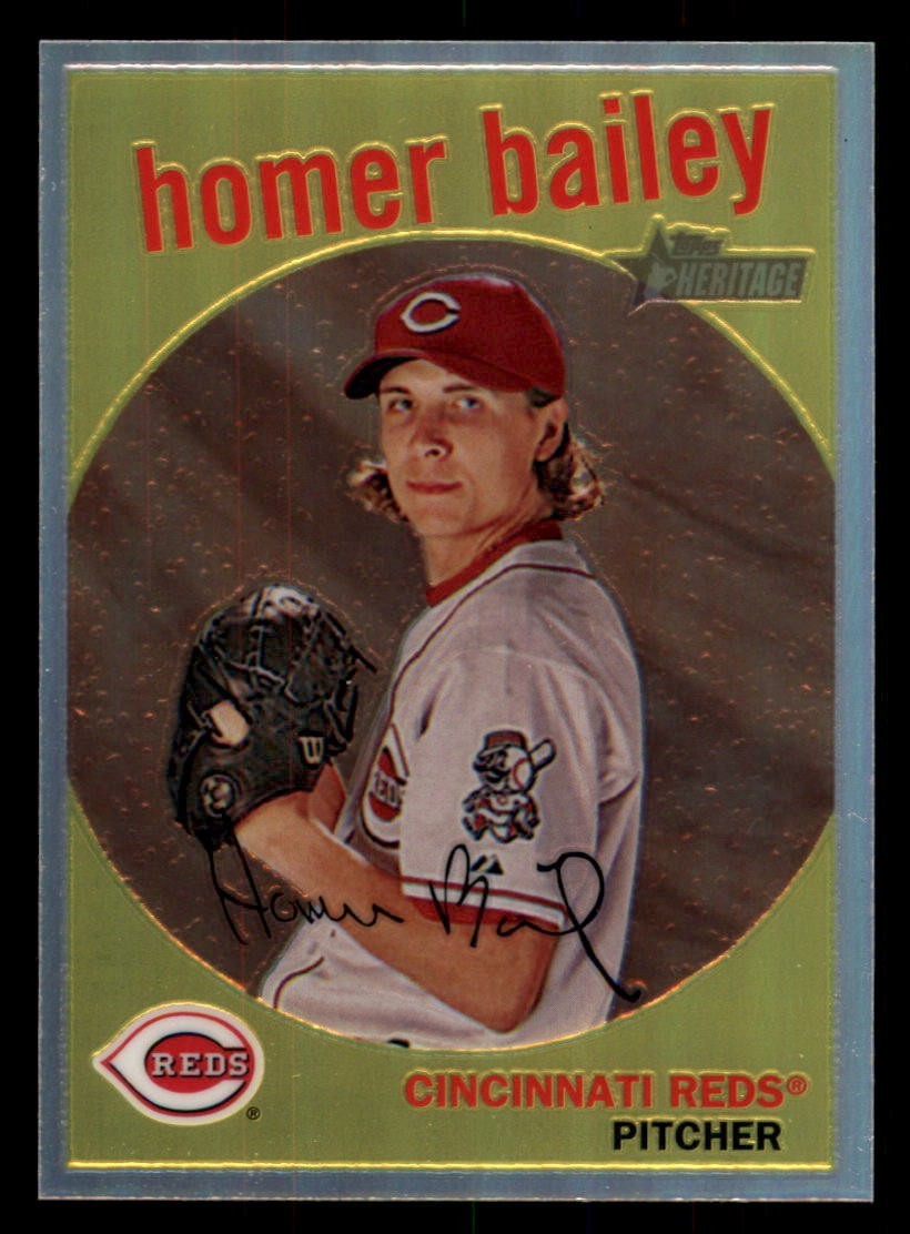 2008 Topps Heritage – Chrome Refractor Homer Bailey #C73 /559