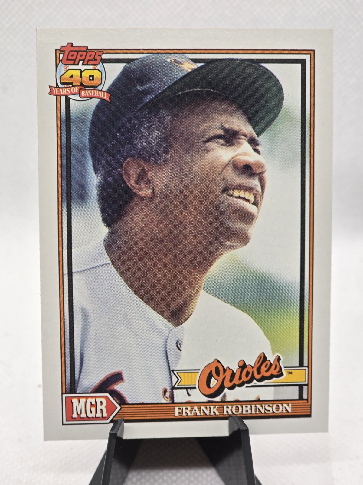 1991 Topps Desert Shield #639 Frank Robinson MGR Baltimore Orioles NRMT F