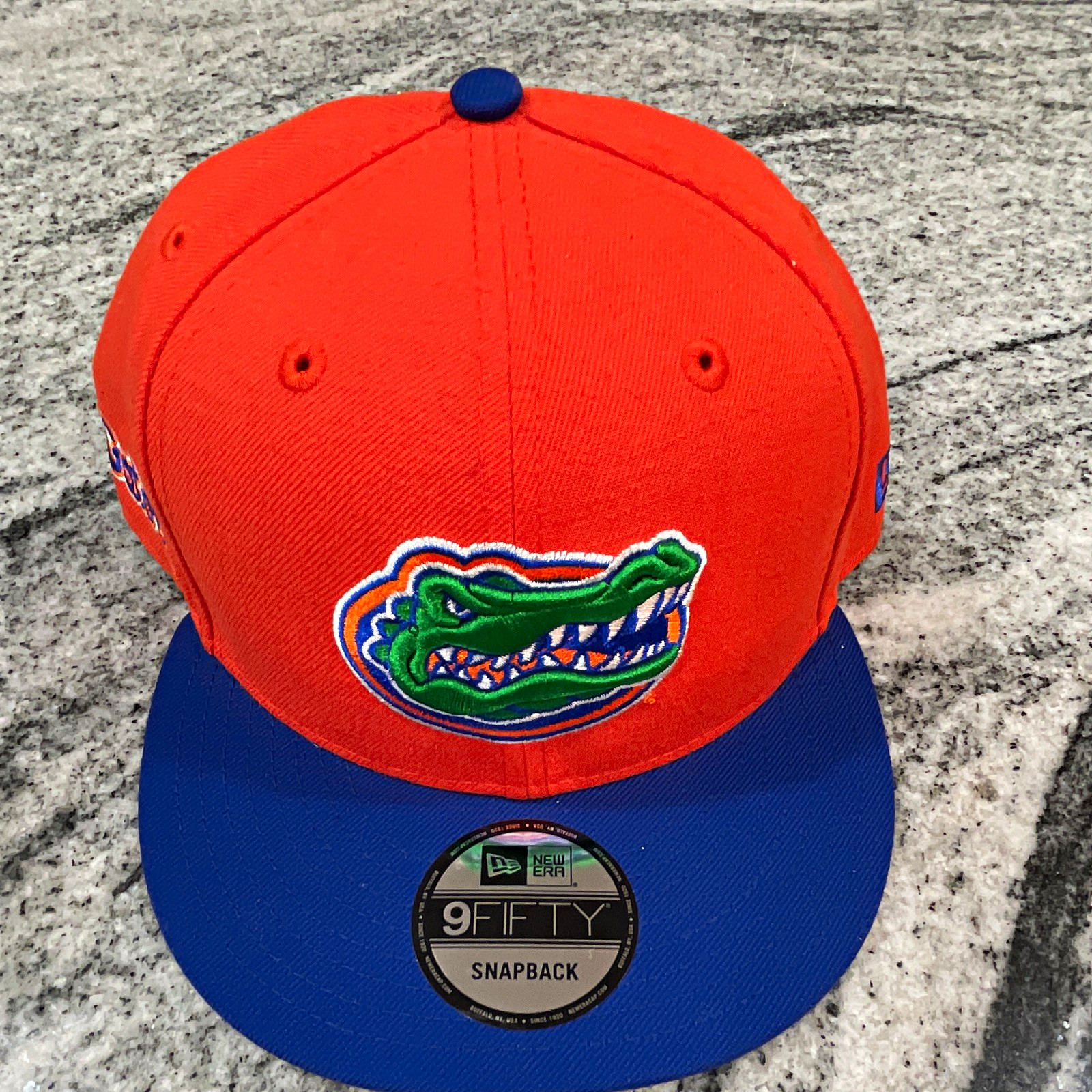 New Era 9FIFTY Snapback Florida Gators Cap Hat, One Size, Orange/Blue