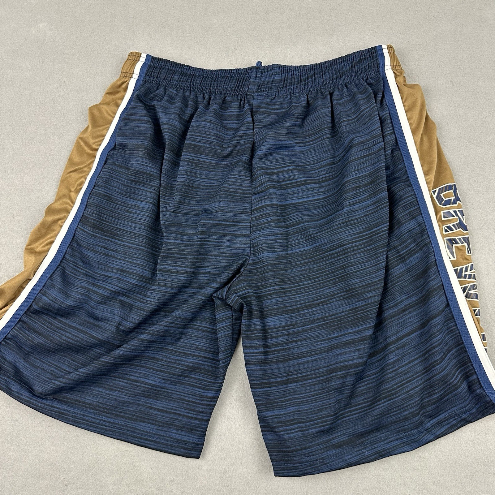 Milwaukee Brewers Shorts Men Extra Large Blue Solid Majestic MLB Drawstring XL