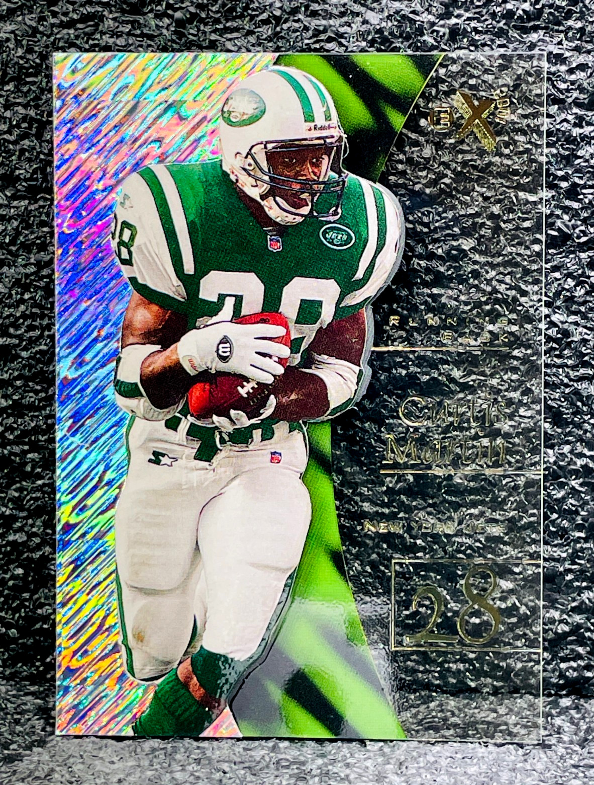 1998 Skybox EX 2001 Football – CURTIS MARTIN #14 – ACETATE – NEW YORK JETS