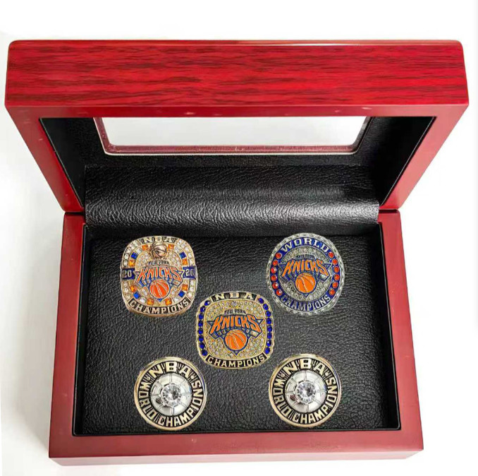 New York KNICKS- 5pcs Championship Rings Set with Display Box 1970 1973 2026