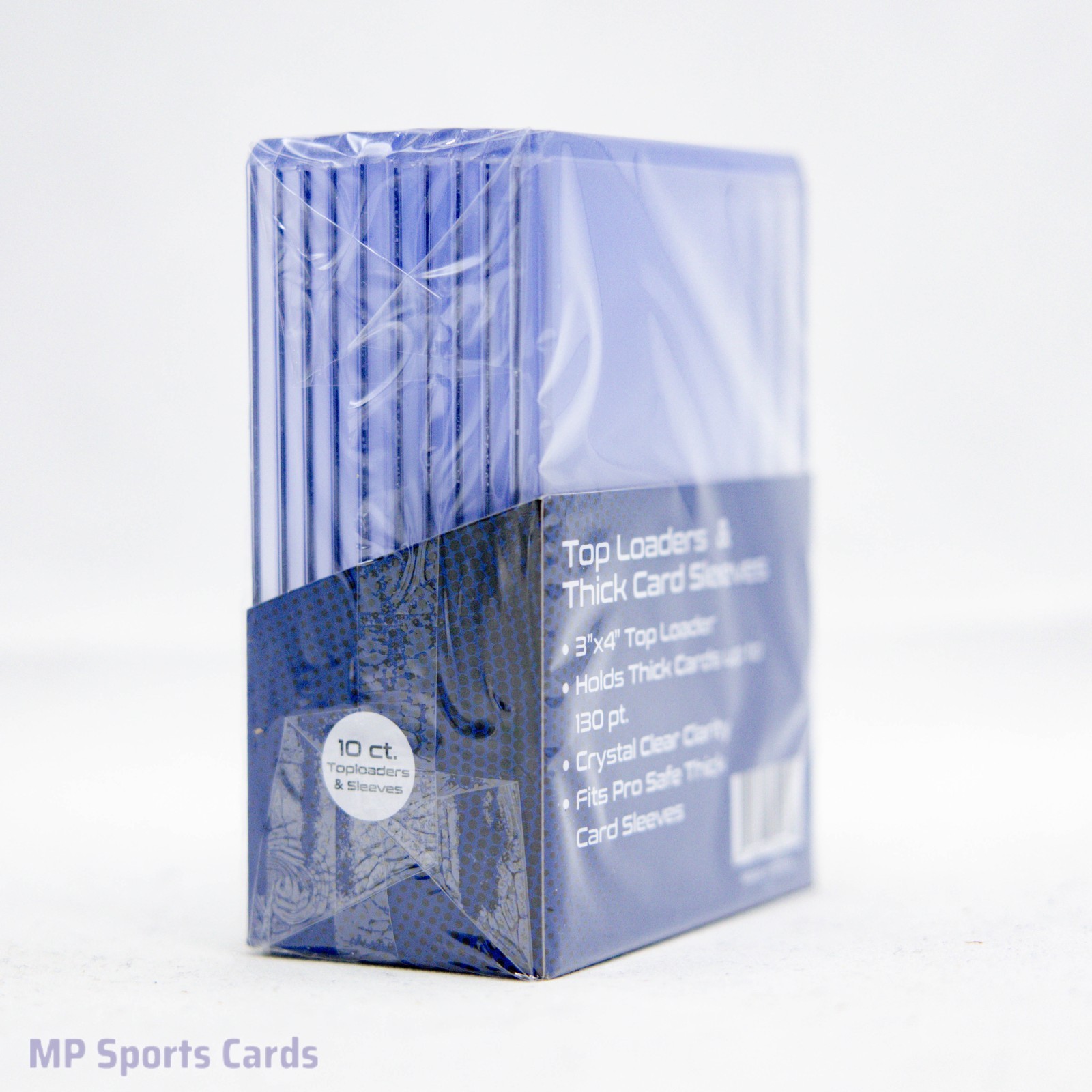 (1) Pro Safe 3″x4″ 130pt Thick Toploader 10ct w/ Card Sleeves Free Shipping!