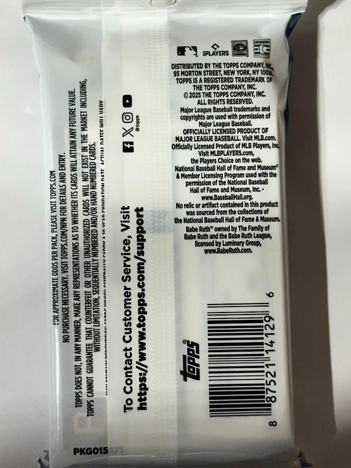 2025 TOPPS Series 2 Baseball Fat Pack – Factory Sealed