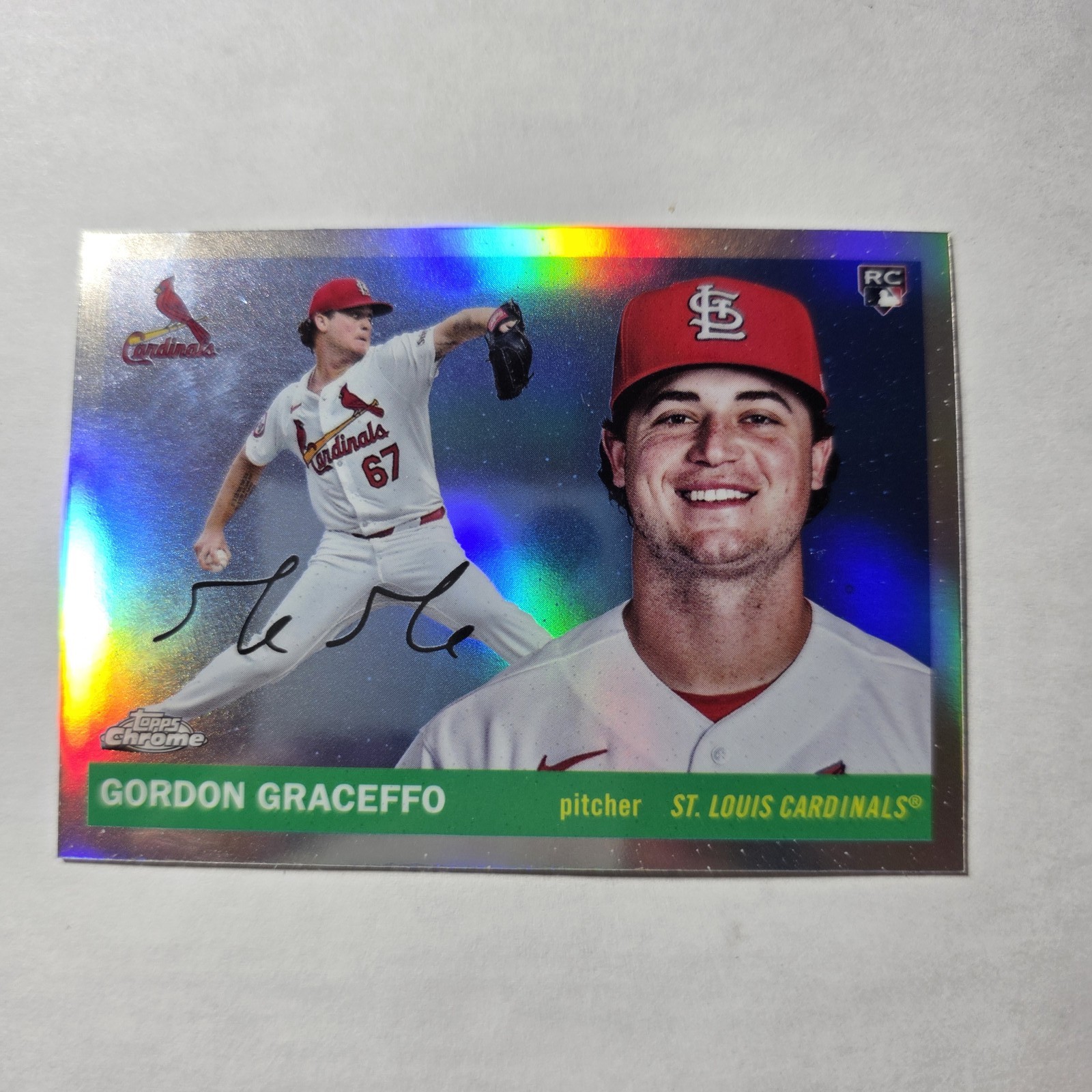 2025 Topps Chrome Platinum #376 Gordon Graceffo Refractors