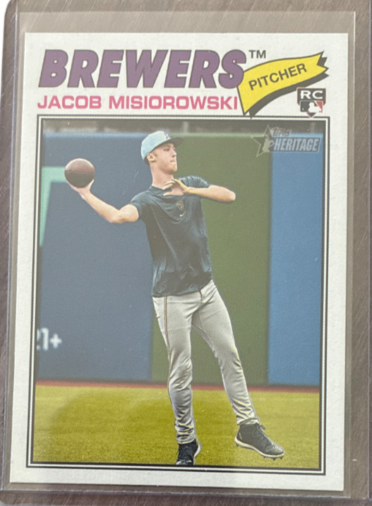 JACOB MISIOROWSKI 2026 Topps Heritage – Image Variation #144 (RC) BREWERS