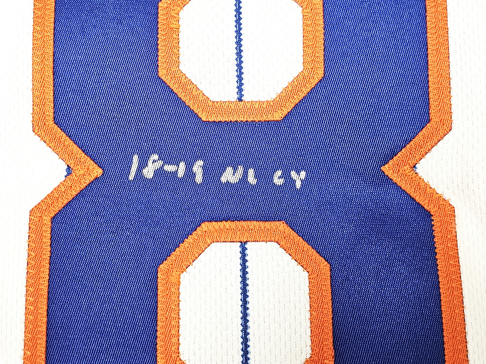 Mets Jacob deGrom Auto White Nike Authentic Jersey Size 44 18-19 NL CY Fanatics