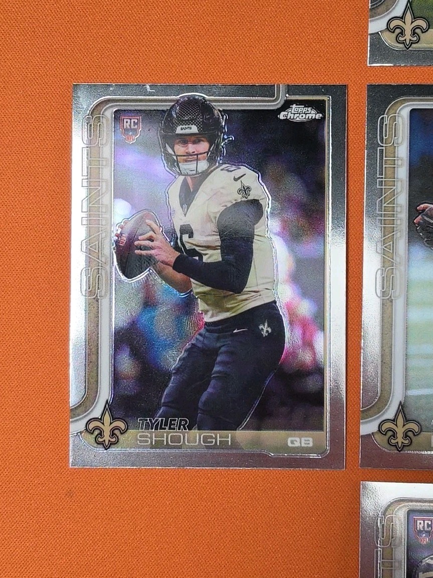 ⚫️⚜️⚫️ 2025 TOPPS CHROME NEW ORLEANS SAINTS COMPLETE BASE TEAM SET (13 CARD LOT)