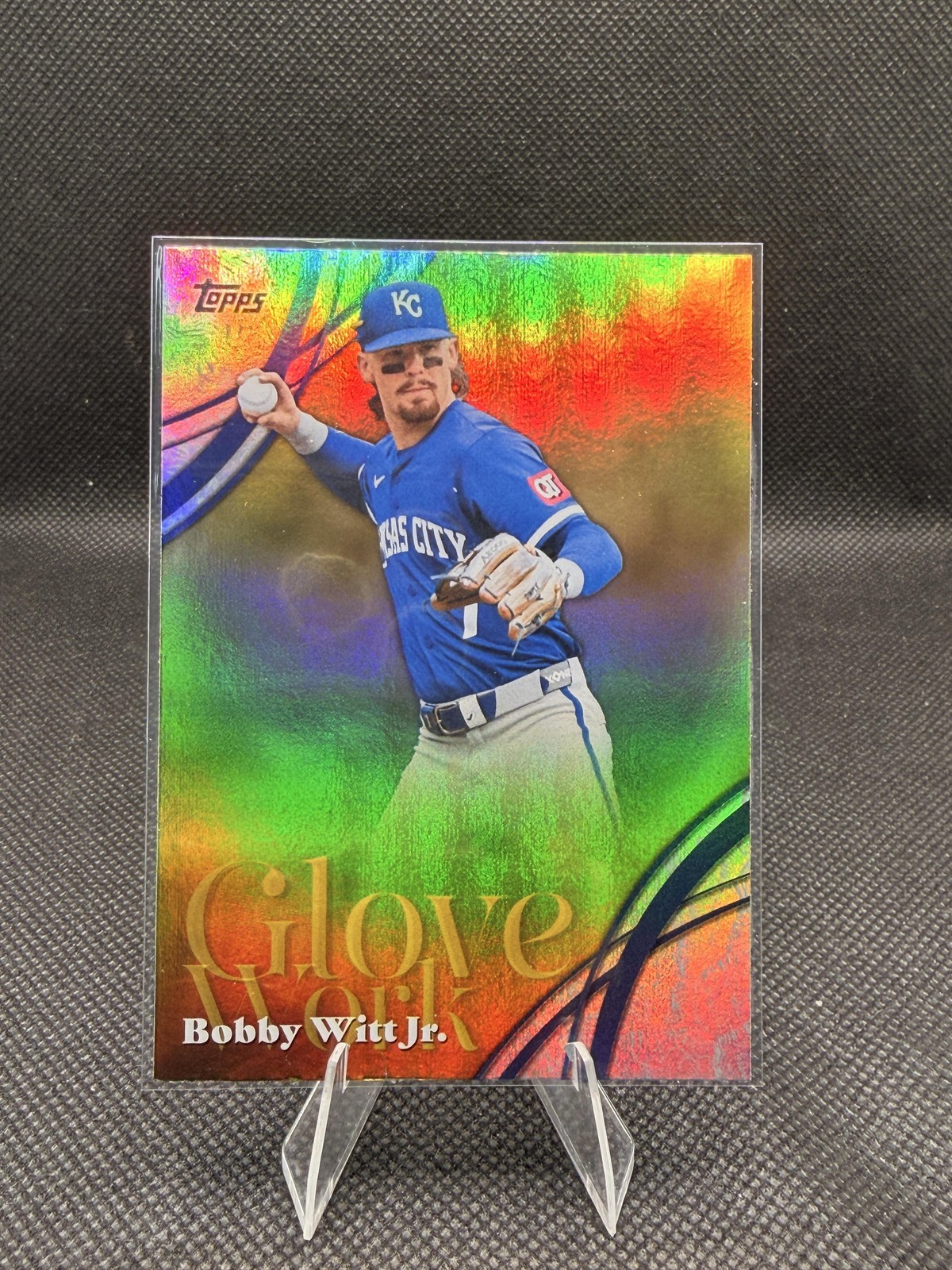 2026 Topps #GW-26 Bobby Witt Jr. Glove Work