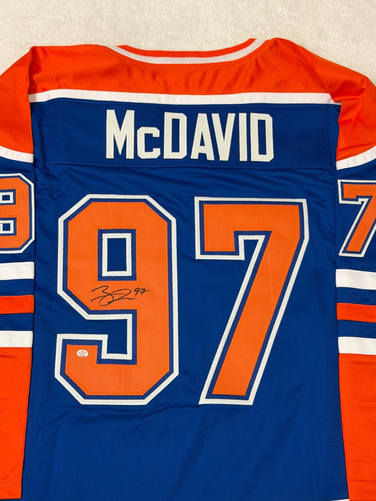 Connor Mcdavid Edmonton Oilers Signed Hockey Jersey COA