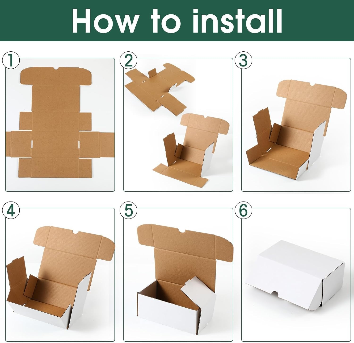 100 Pack 400-Count Trading Card Storage Boxes White Cardboard Holders