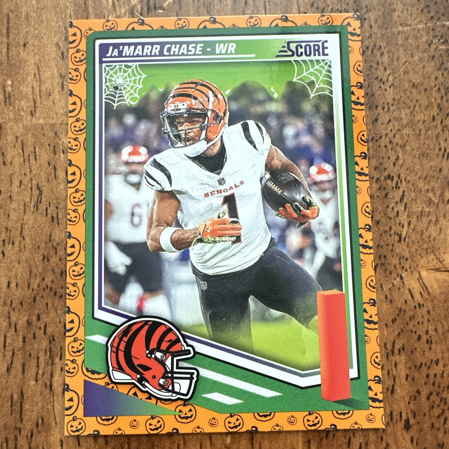 Panini 2025 Score Score-A-Treat Pumpkin Ja’Marr Chase Bengals #13 Insert