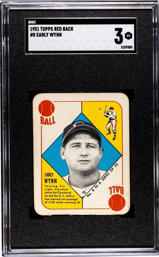 1951 Topps Early Wynn #8 SGC 3 GC547