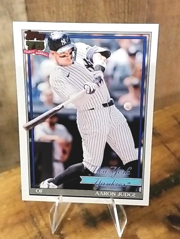 2026 Topps Series 1 Aaron Judge 1991 Insert #t91-34 Yankees