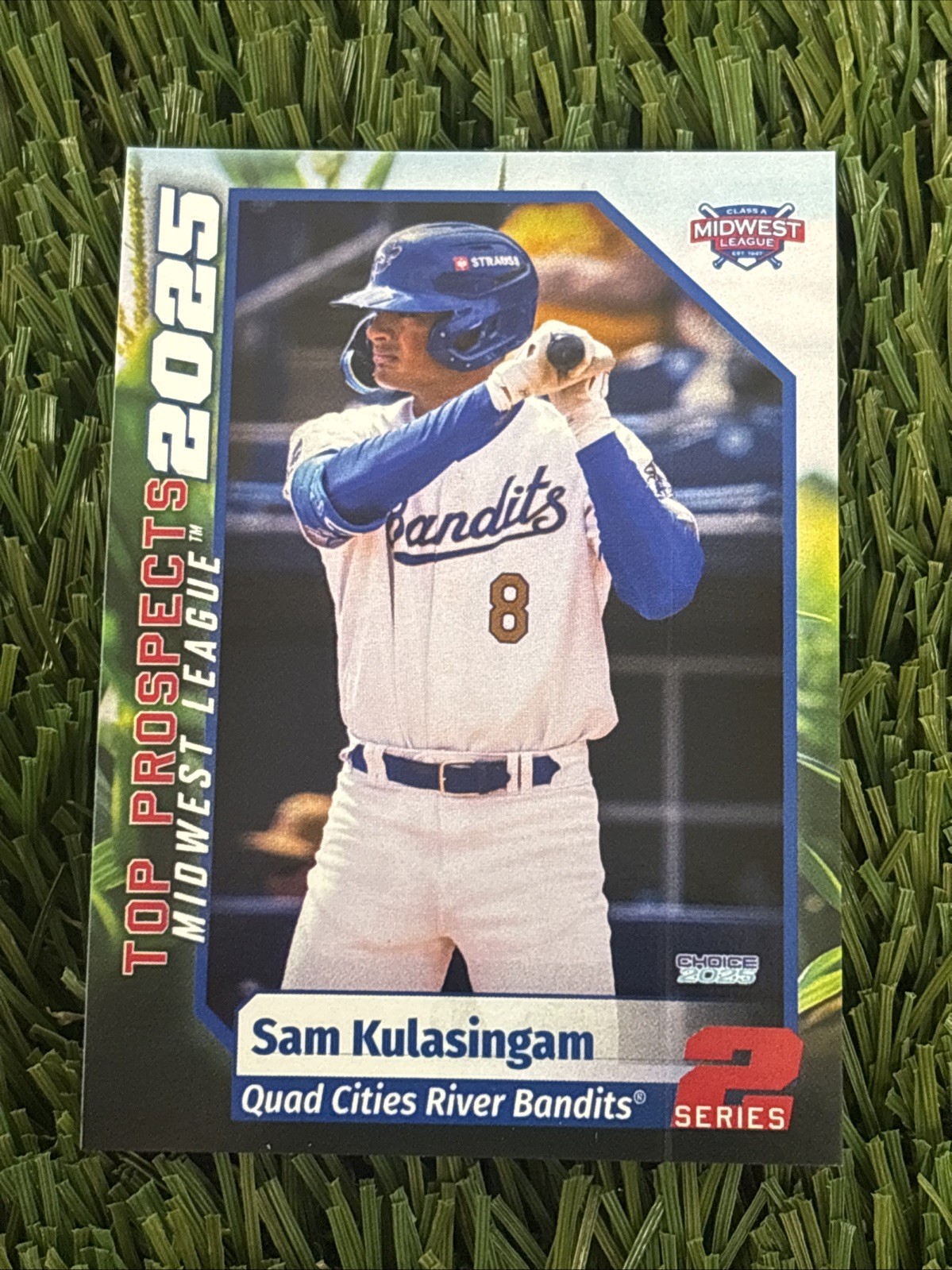 Sam Kulasingam 2025 Midwest League Top Prospects Series 2 Card #21 KC Royals