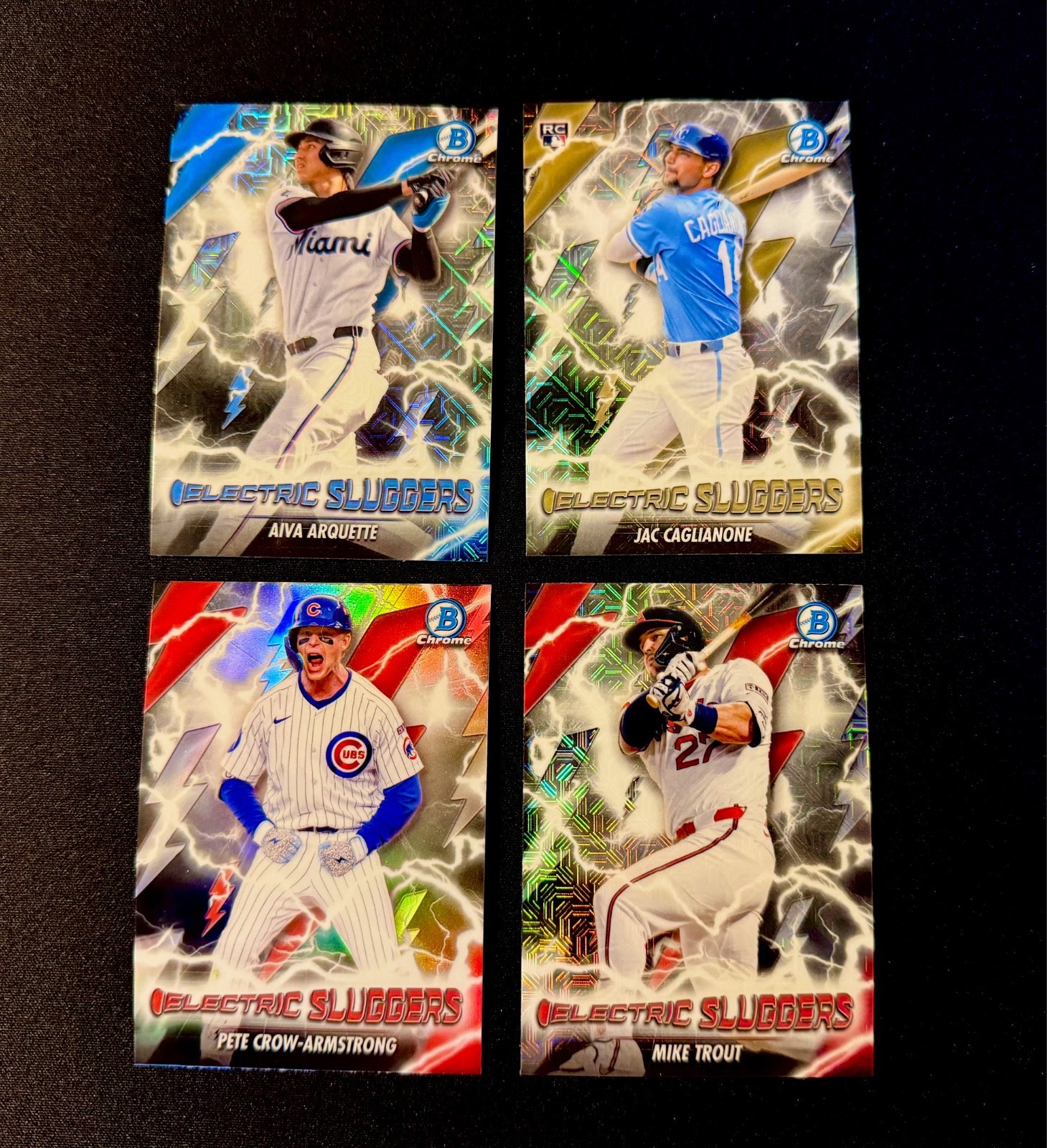 2026 Bowman Chrome – Electric Sluggers Inserts – You Pick!