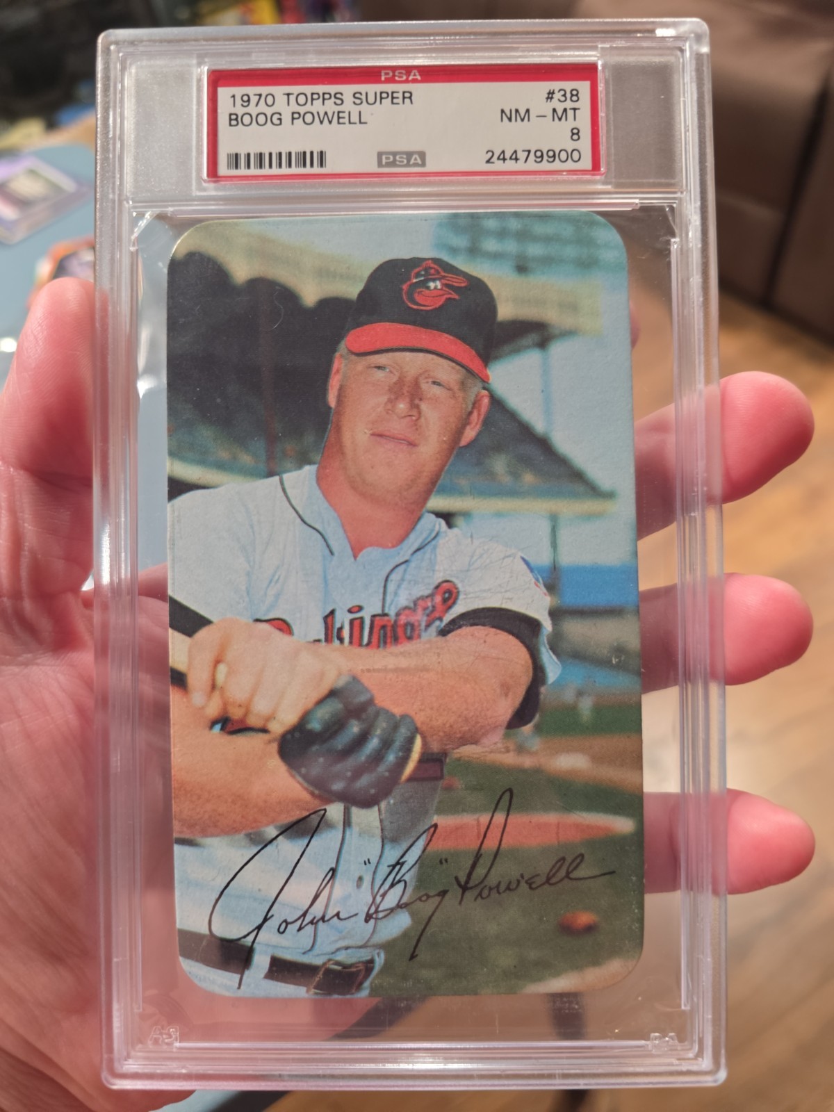 1970 Topps Super #38 Boog Powell Baltimore Orioles PSA 8 NM-MT