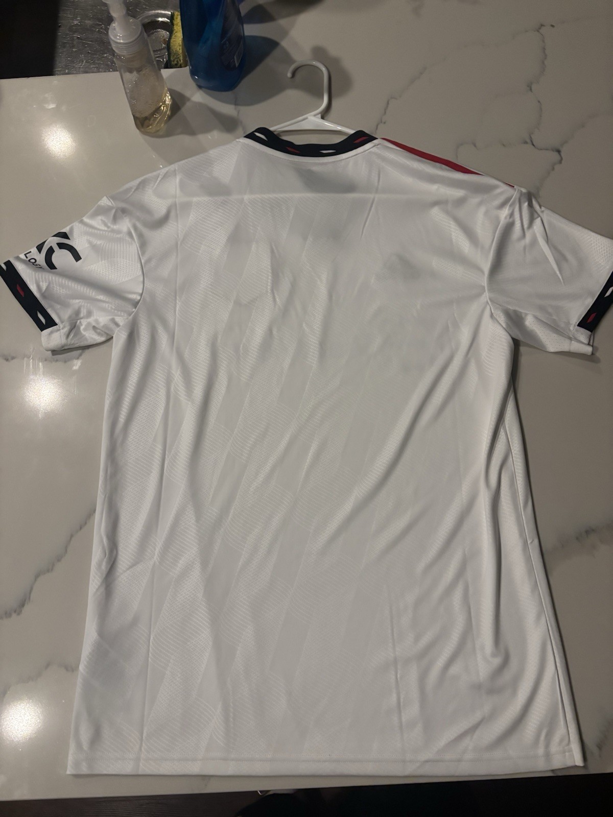 22/23 Adidas Size Medium Manchester United Soccer Jersey White Brand New