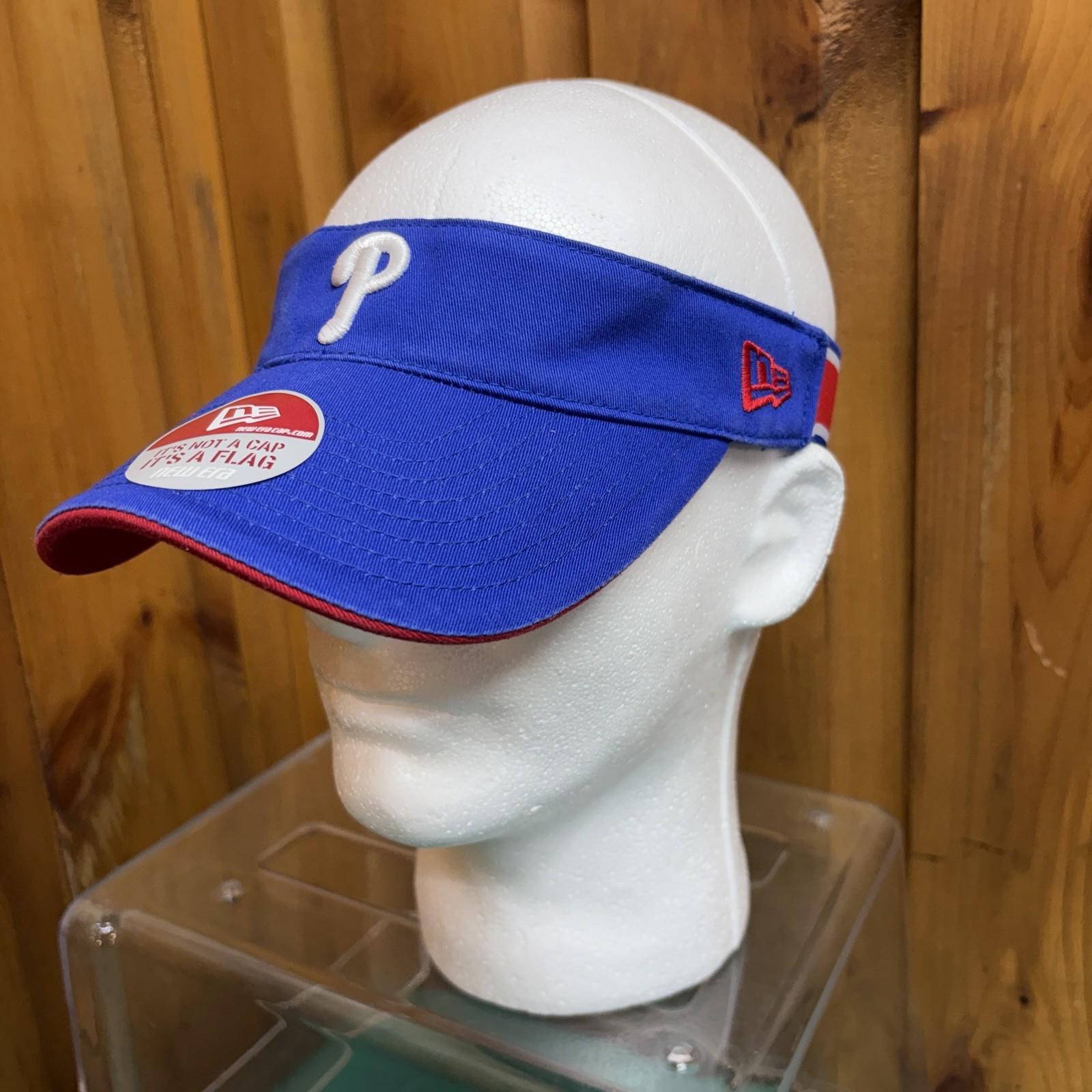 New Era MLB Philadelphia Phillies Baseball Golf Visor Unisex Adult Blue Elastic