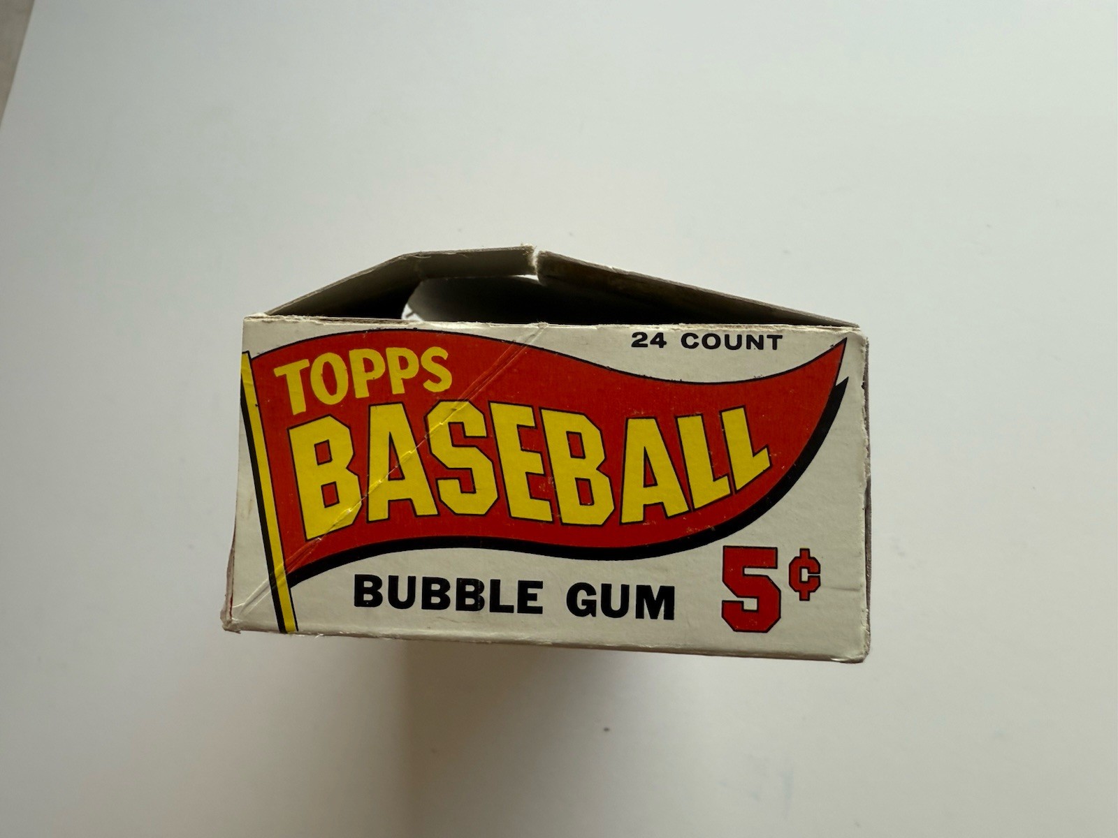 1965 Tops Baseball Original 5c Wax Pack Empty Box EX