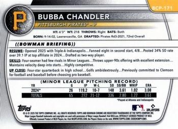 2025 Bowman Chrome #BCP-171 Bubba Chandler Prospects RC ROOKIE PIRATES