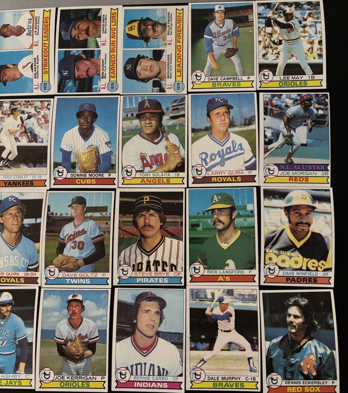 1979 Topps Baseball U-Pick #1-175 EX