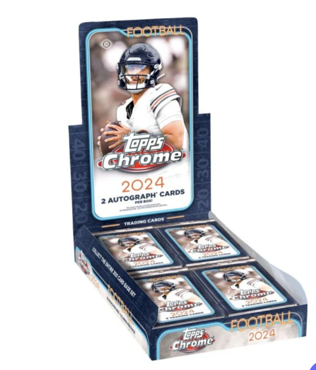 2024 Topps Chrome Football Base, Refractor, XFractor, Hyper #201-300