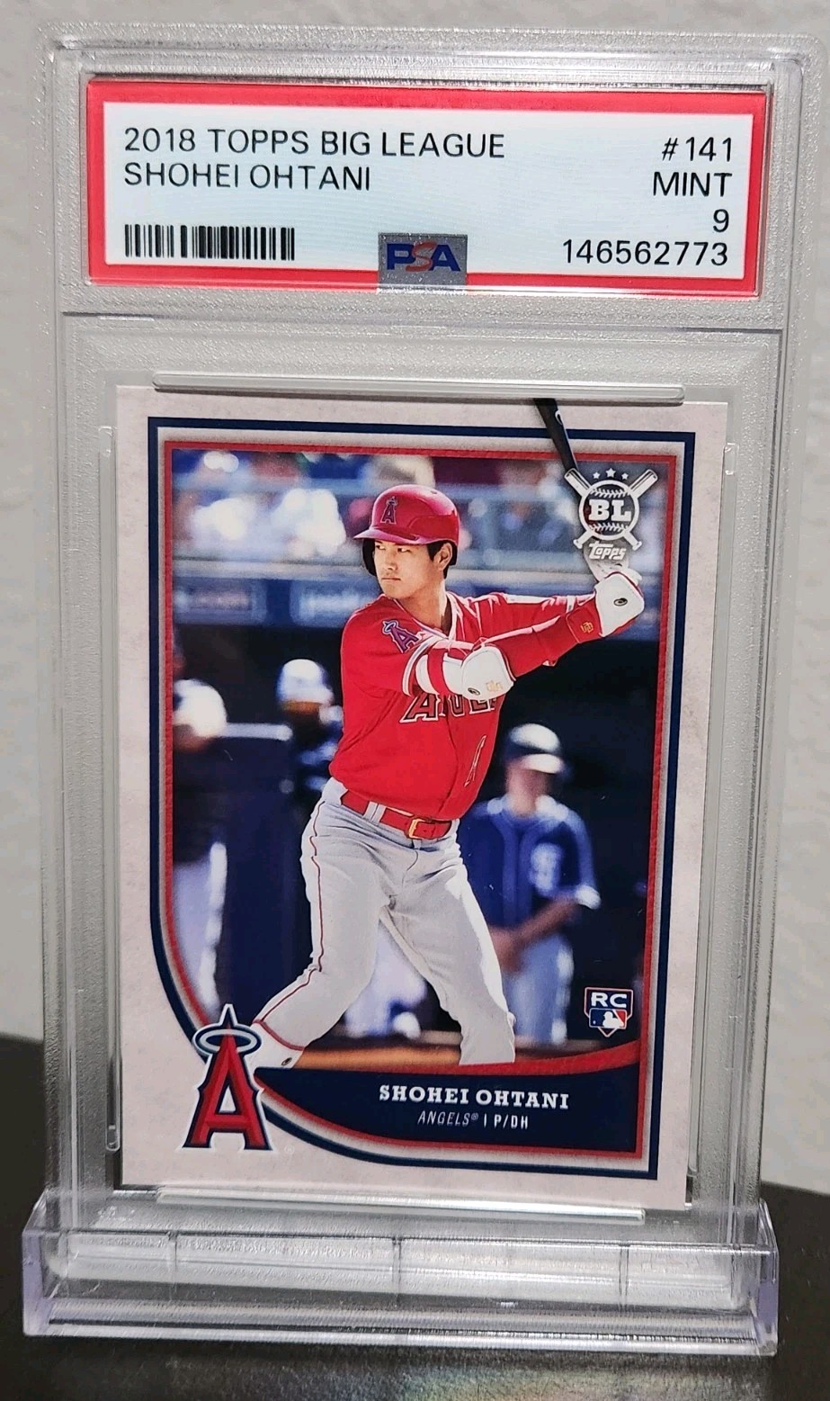 2018 Topps Big League Shohei Ohtani Rookie Card #141 PSA 9 RC